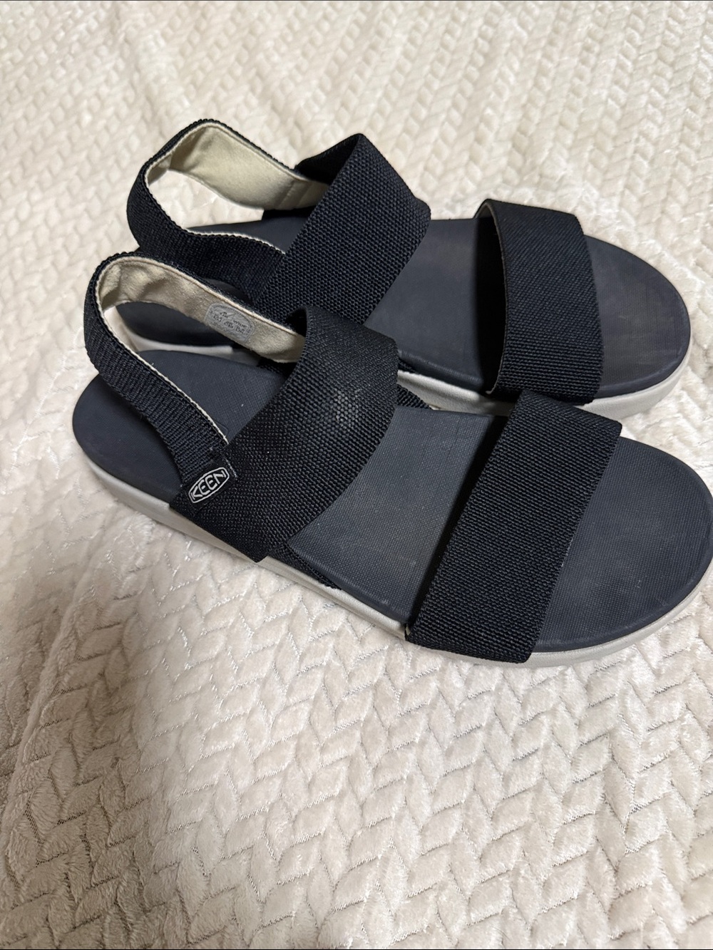 Keen Women’s Black Elastic Strap Sandals